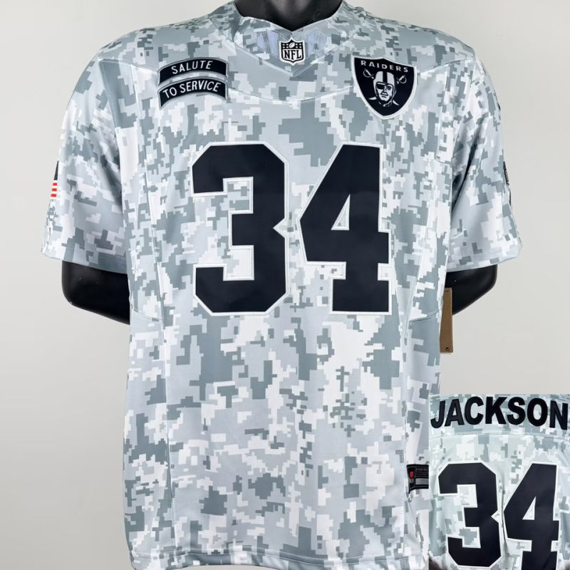 JACKSON #34 Men's Las Vegas Raiders NFL Jersey