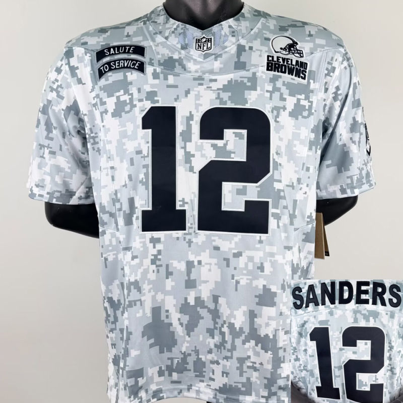 SANDERS #12 Men's Cleveland Browns NFL Jersey