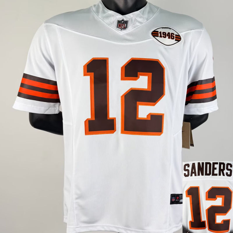 SANDERS #12 Men's Cleveland Browns NFL Jersey