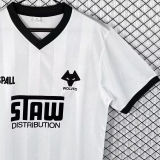 1986/1988 Wolves Away White Retro Soccer Jersey