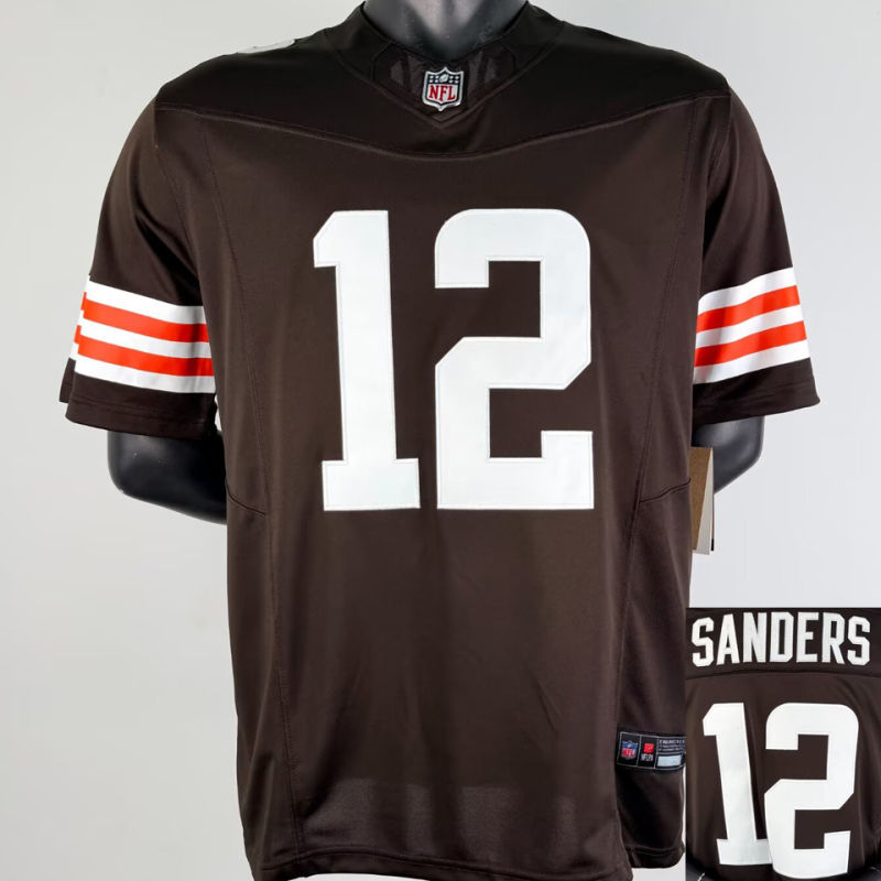 SANDERS #12 Men's Cleveland Browns NFL Jersey