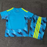 2026/27 Spain Goalkeeper Blue Kids Soccer Jersey