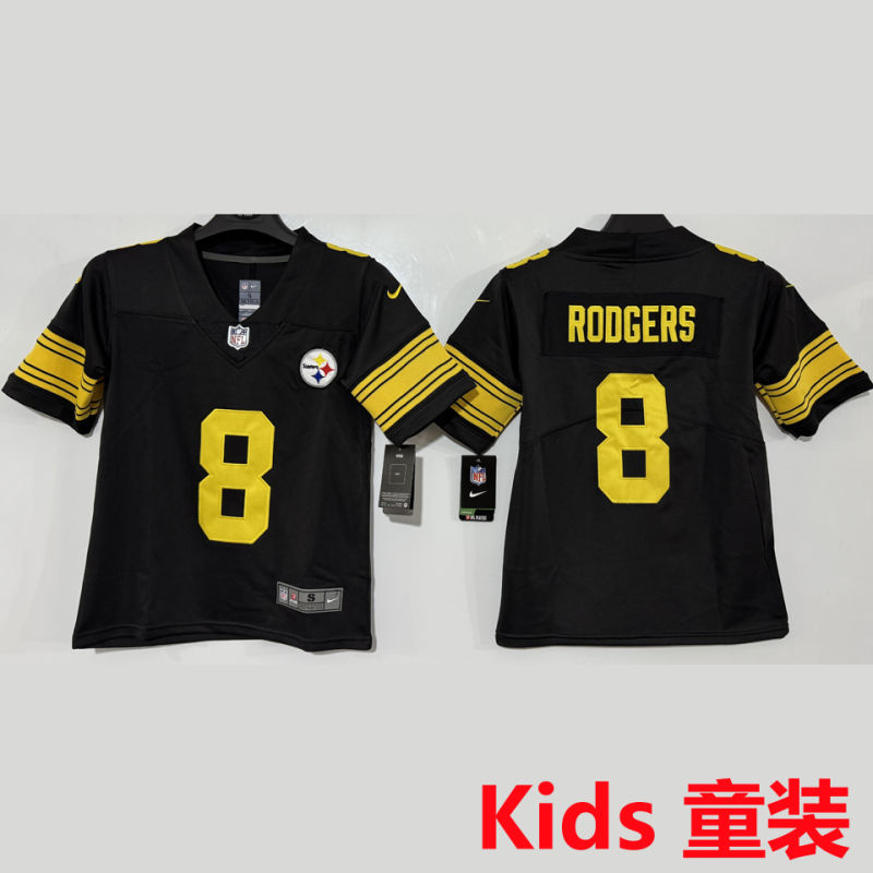 RODGERS #8 Pittsburgh Steelers Kids NFL Jersey