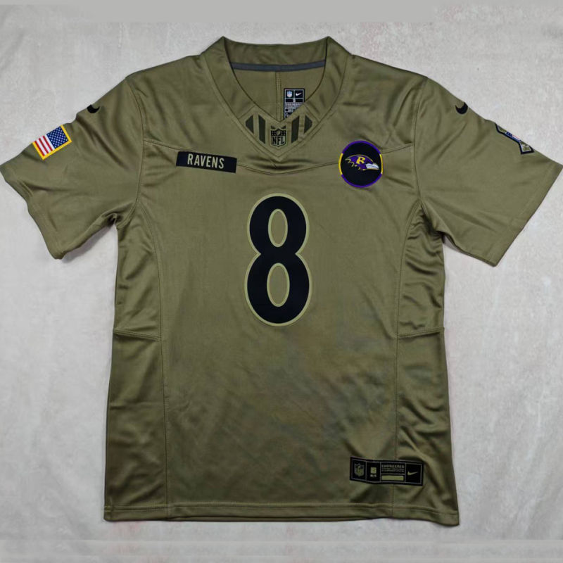 JACKSON #8 Men's Baltimore Ravens NFL Jersey