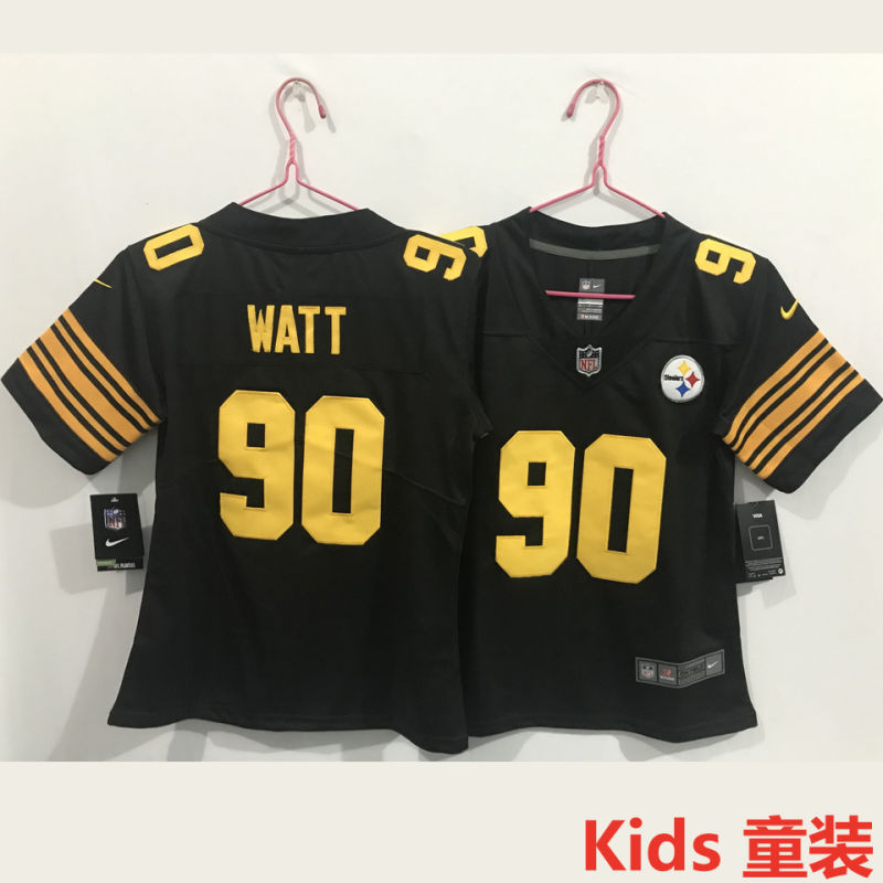 WATT #90 Pittsburgh Steelers Kids NFL Jersey