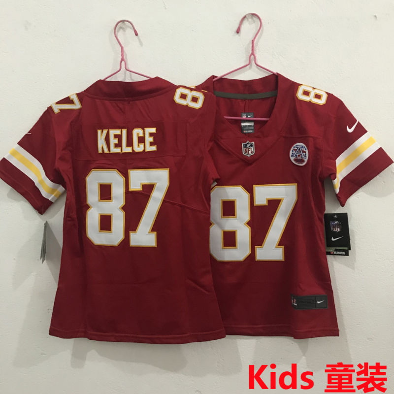 KELCE #87 Kansas City Chiefs Kids NFL Jersey