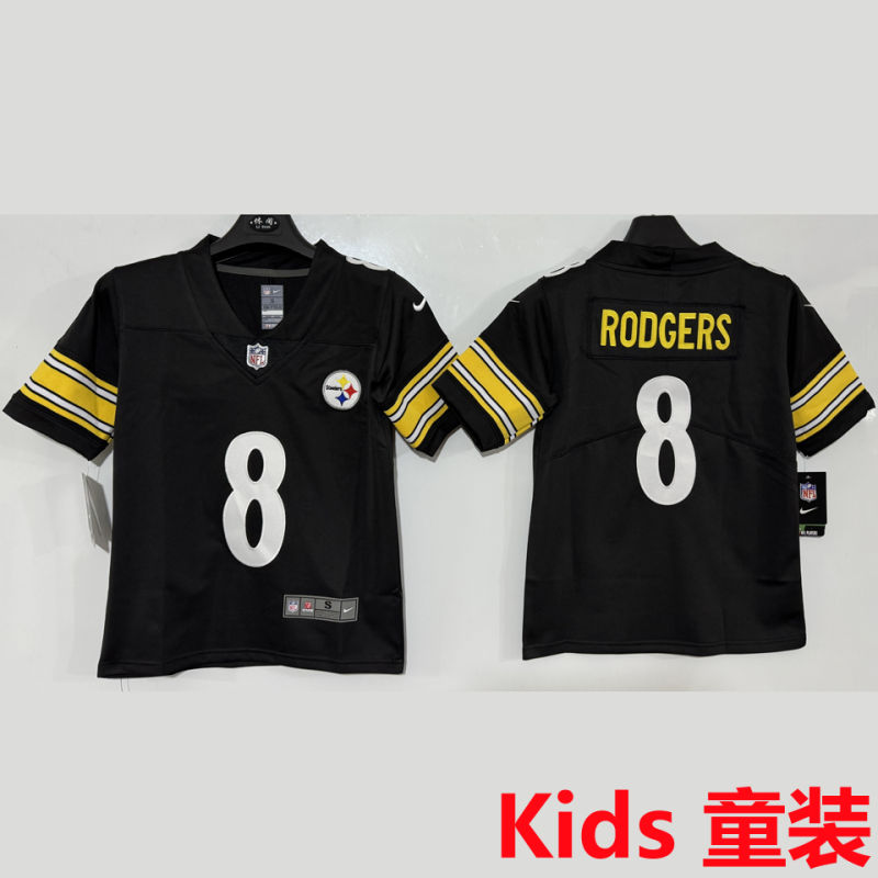 RODGERS #8 Pittsburgh Steelers Kids NFL Jersey