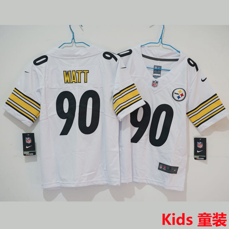 WATT #90 Pittsburgh Steelers Kids NFL Jersey