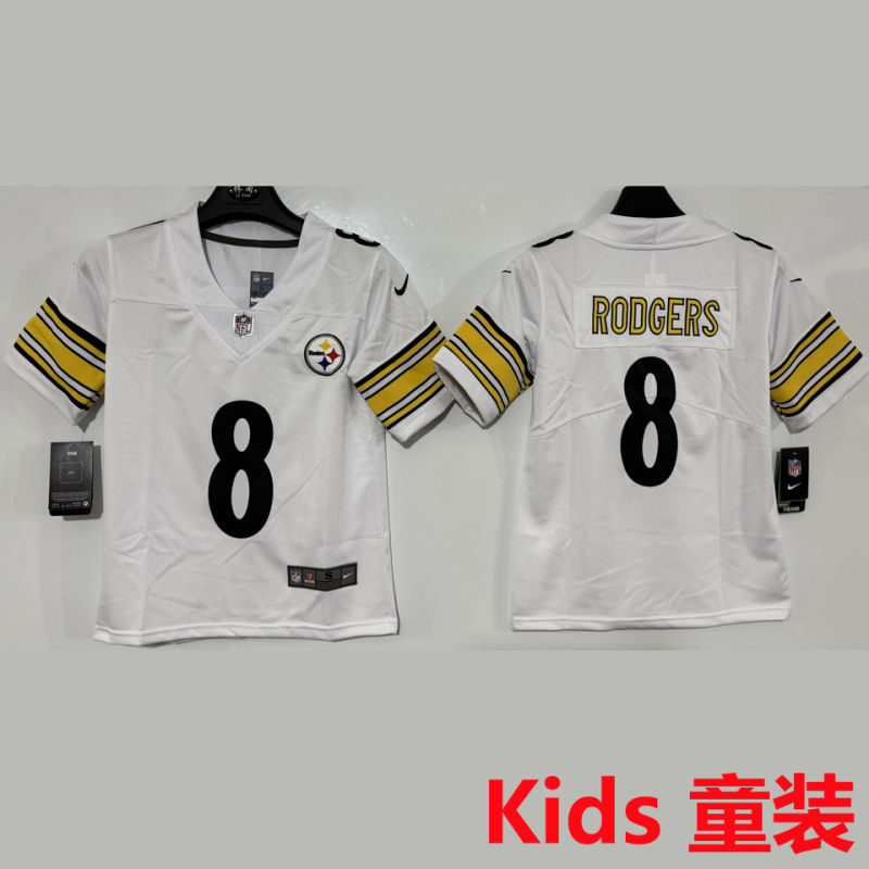 RODGERS #8 Pittsburgh Steelers Kids NFL Jersey