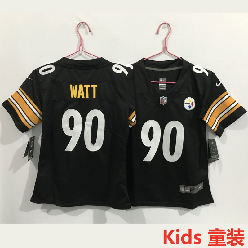 WATT #90 Pittsburgh Steelers Kids NFL Jersey
