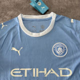 2026/27 Man City Home Blue Fans Soccer Jersey
