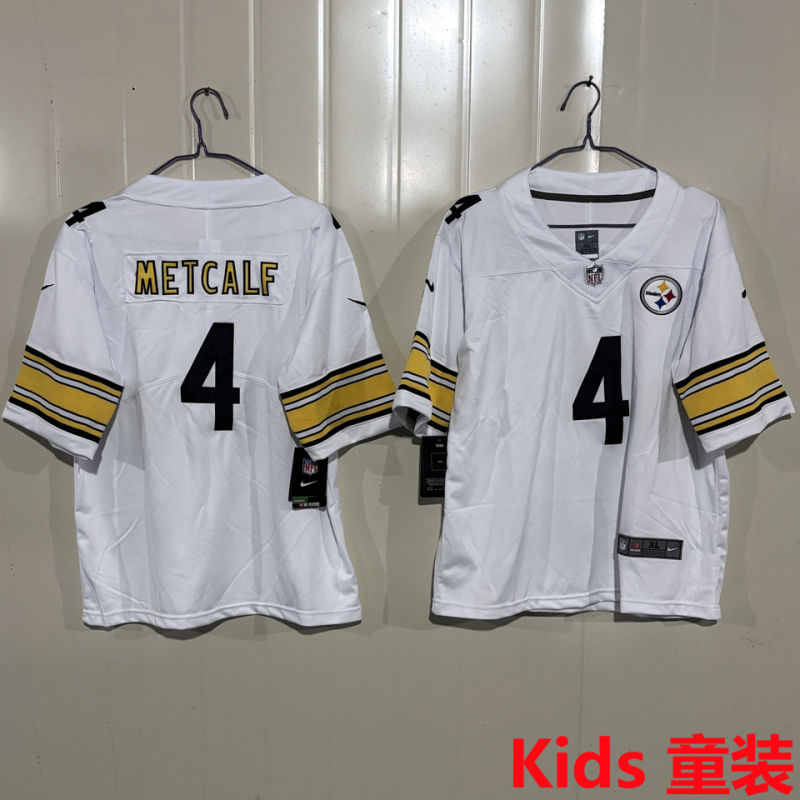METCALF #4 Pittsburgh Steelers Kids NFL Jersey