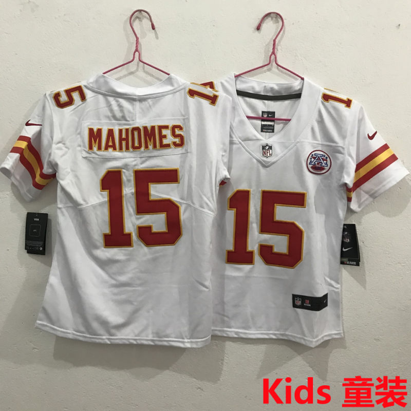 MAHOMES #15 Kansas City Chiefs Kids NFL Jersey