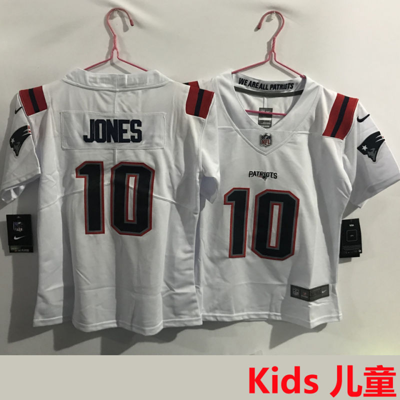 JONES #10 New England Patriots Kids NFL Jersey