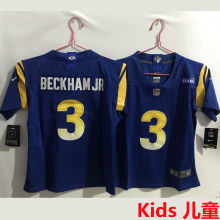 BECKHAM JR #3 Los Angeles Rams Kids NFL Jersey 公羊