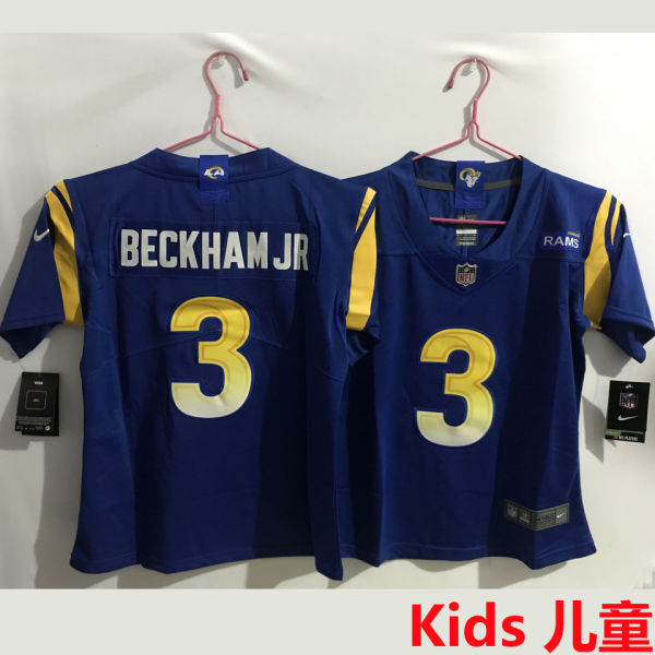 BECKHAM JR #3 Los Angeles Rams Kids NFL Jersey 公羊