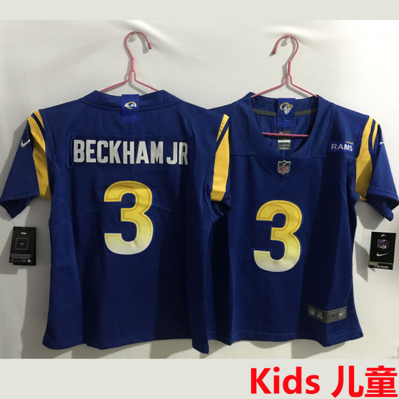 BECKHAM JR 3 Los Angeles Rams Kids NFL Jersey