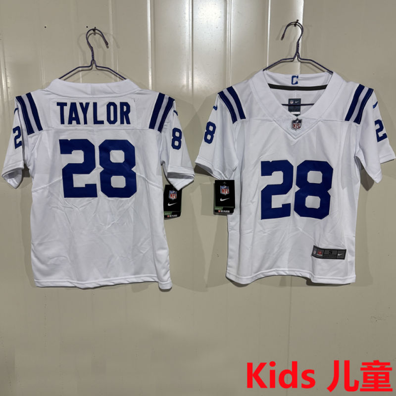 TAYLOR #28 Indianapolis Colts Kids NFL Jersey