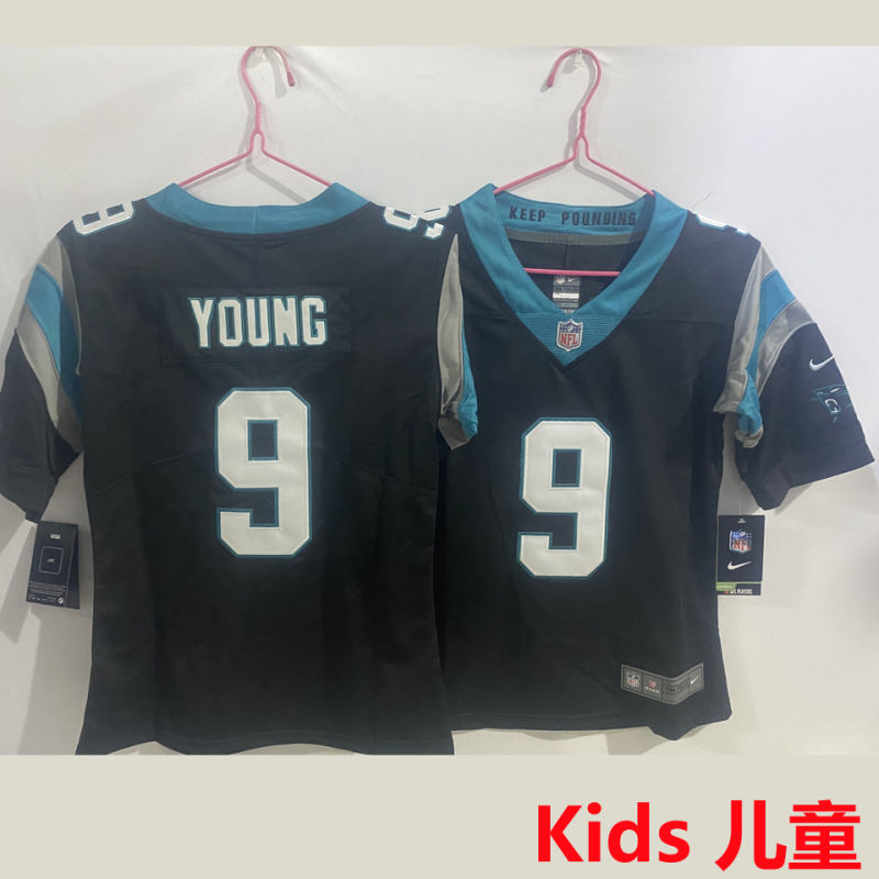 YOUNG #9 Carolina Panthers Kids NFL Jersey