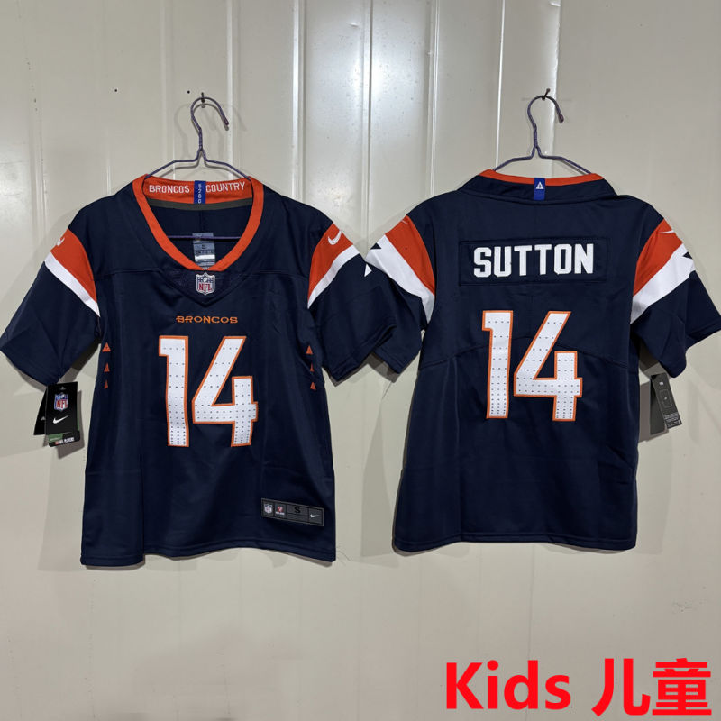 SUTTON #14 Denver Broncos Kids NFL Jersey