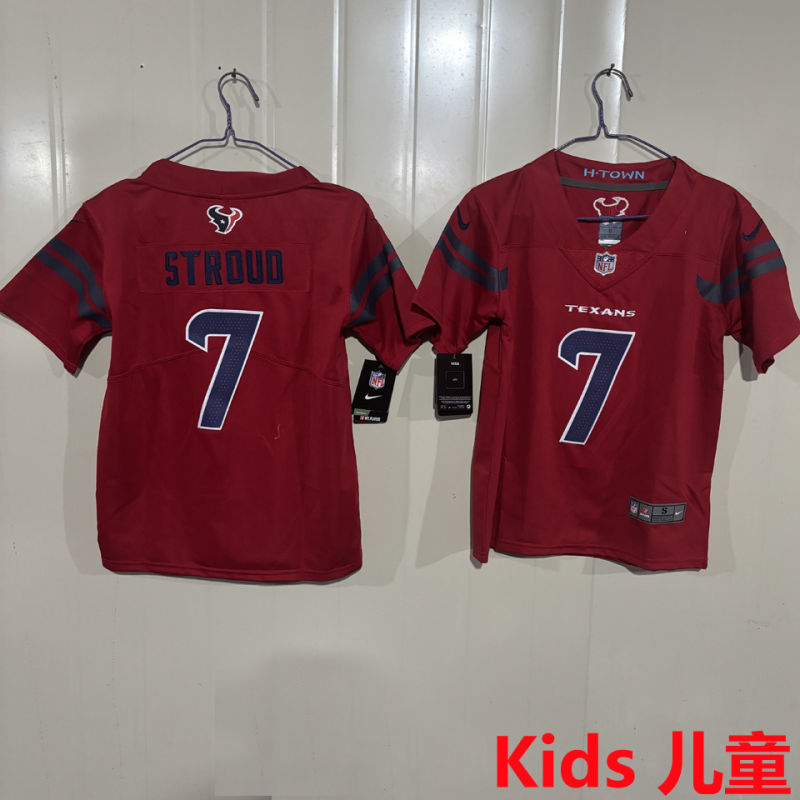 STROUD #7 Houston Texans Kids NFL Jersey
