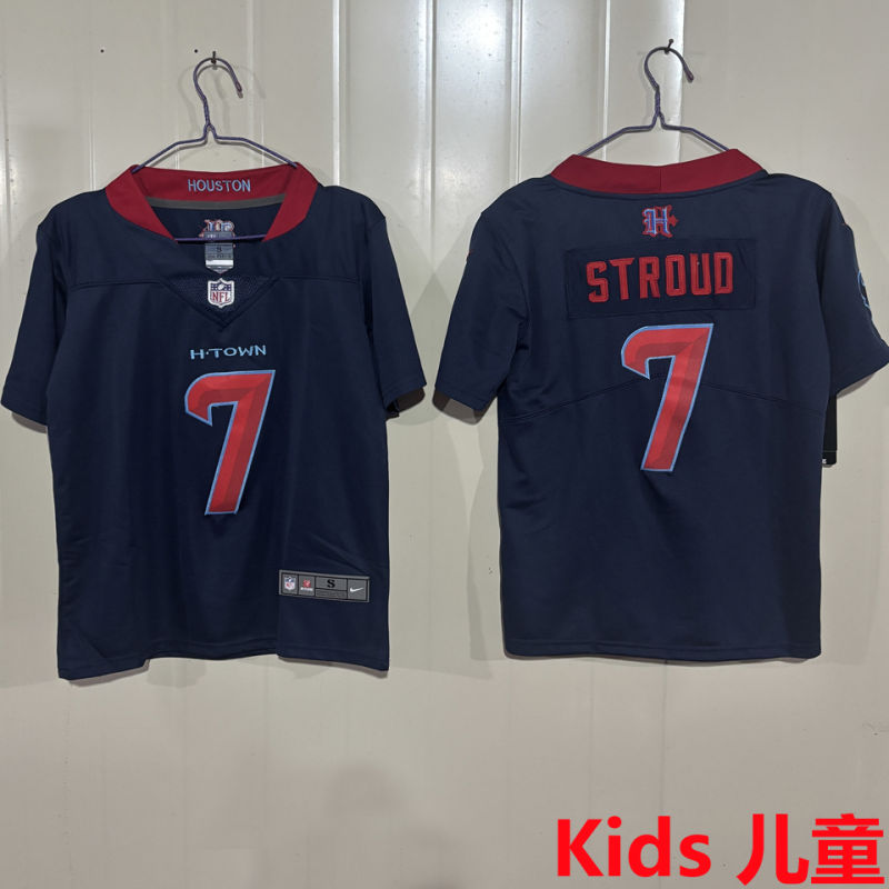 STROUD #7 Houston Texans Kids NFL Jersey