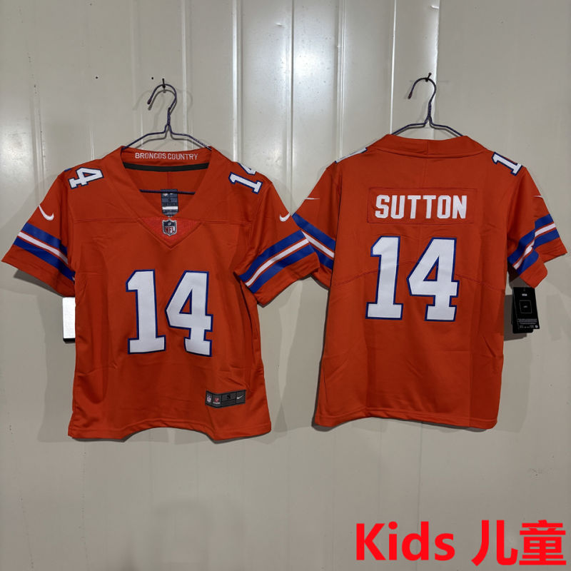 SUTTON #14 Denver Broncos Kids NFL Jersey