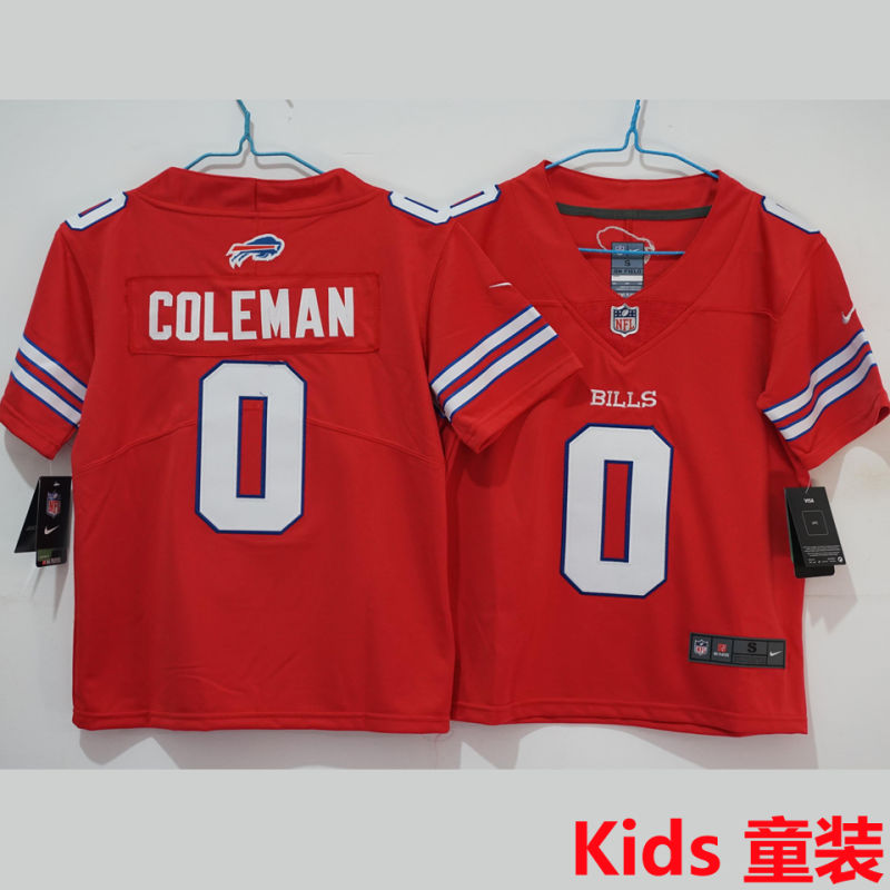 COLEMAN #0 Buffalo Bills Kids NFL Jersey
