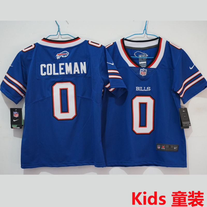 COLEMAN #0 Buffalo Bills Kids NFL Jersey