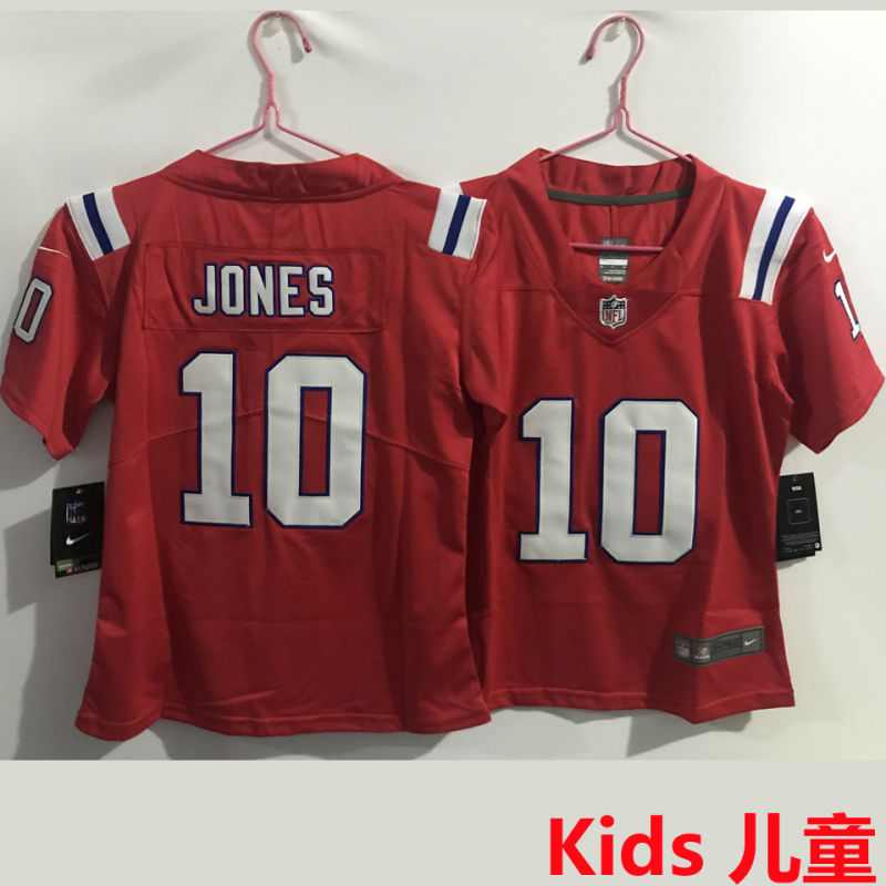 JONES #10 New England Patriots Kids NFL Jersey