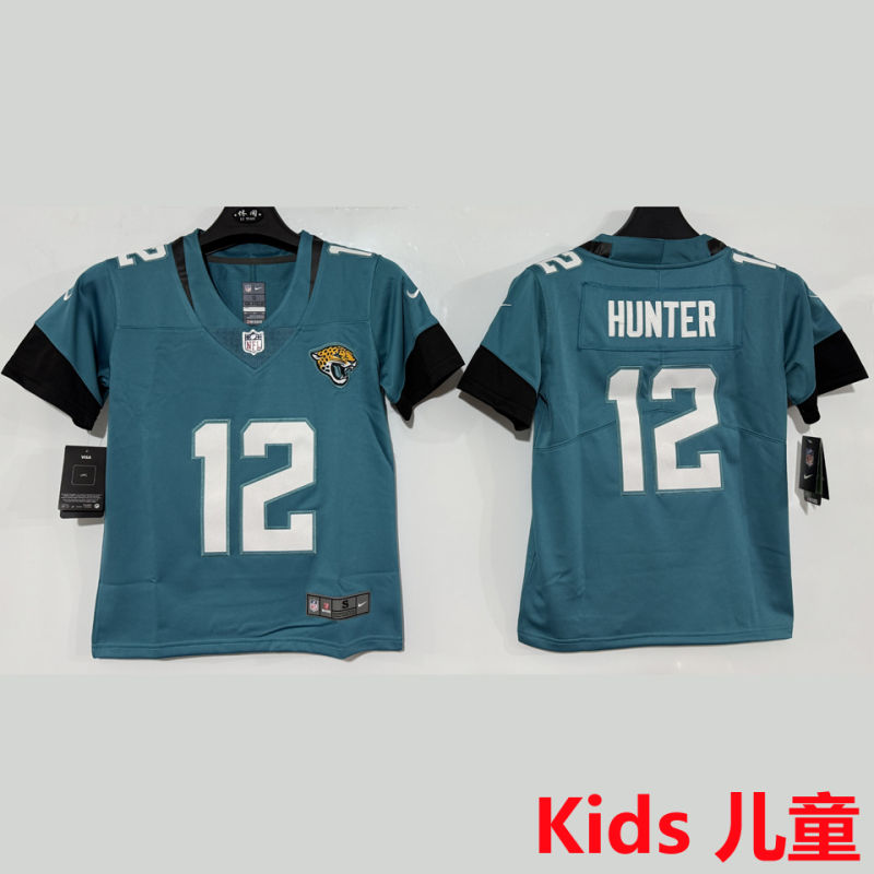 HUNTER #12 Jacksonville Jaguars Kids NFL Jersey