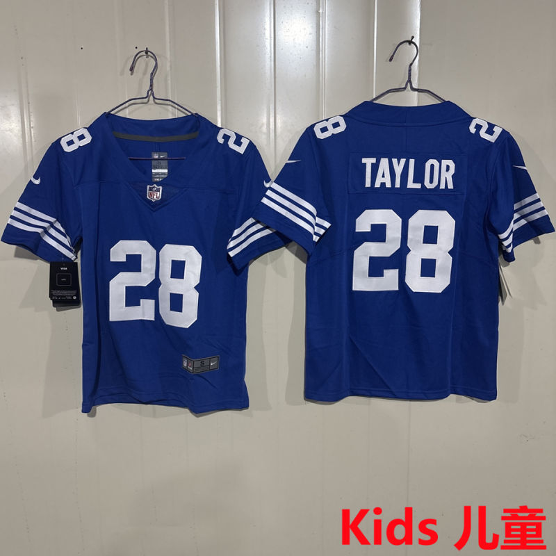 TAYLOR #28 Indianapolis Colts Kids NFL Jersey