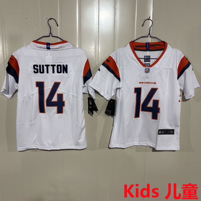 SUTTON #14 Denver Broncos Kids NFL Jersey