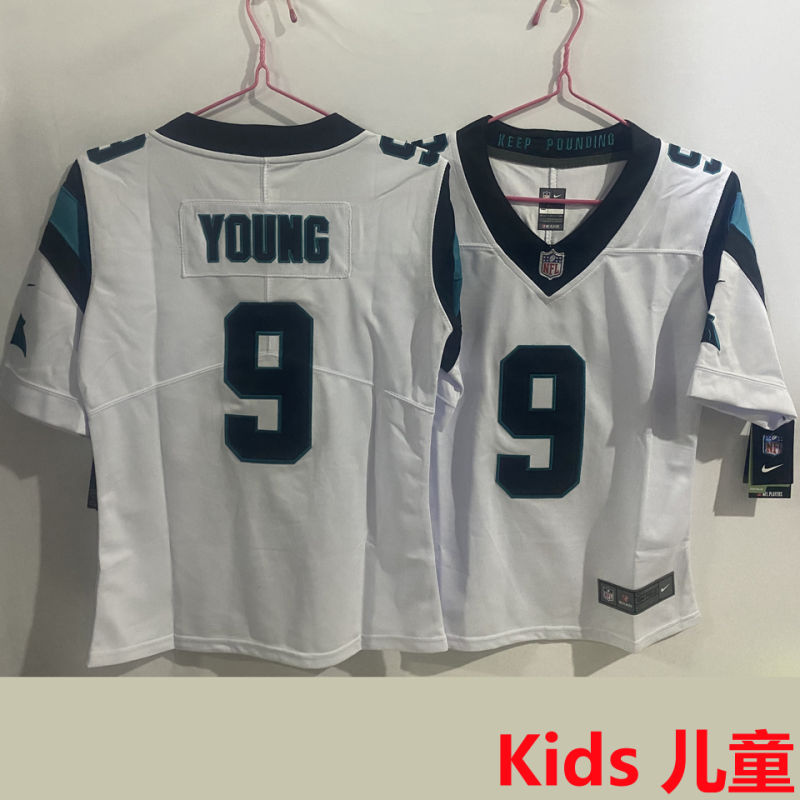 YOUNG #9 Carolina Panthers Kids NFL Jersey