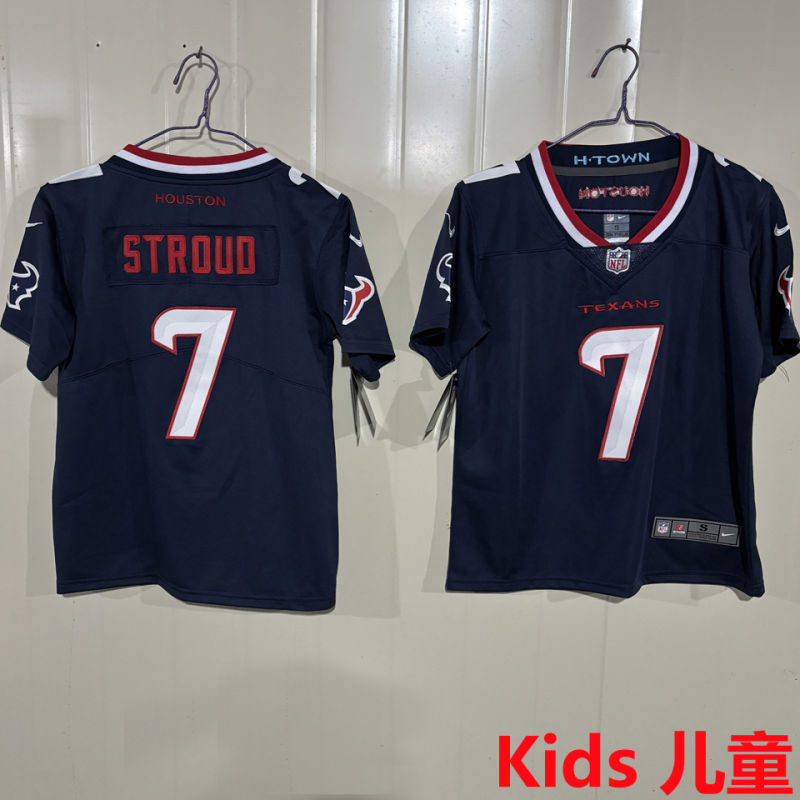 STROUD #7 Houston Texans Kids NFL Jersey
