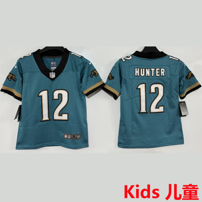 HUNTER #12 Jacksonville Jaguars Kids NFL Jersey