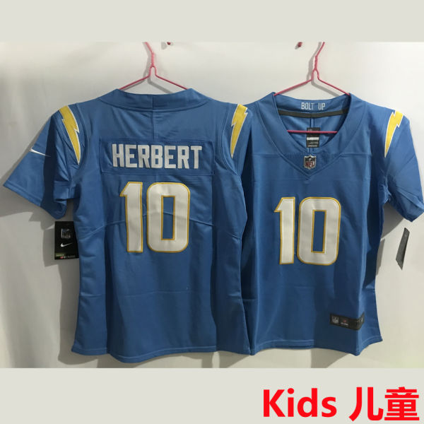 HERBERT #10 Los Angeles Chargers Kids NFL Jersey 闪电