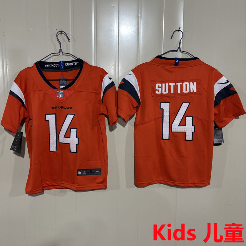 SUTTON #14 Denver Broncos Kids NFL Jersey