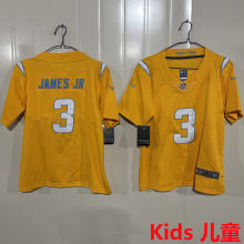 JAMES JR #3 Los Angeles Chargers Kids NFL Jersey 闪电