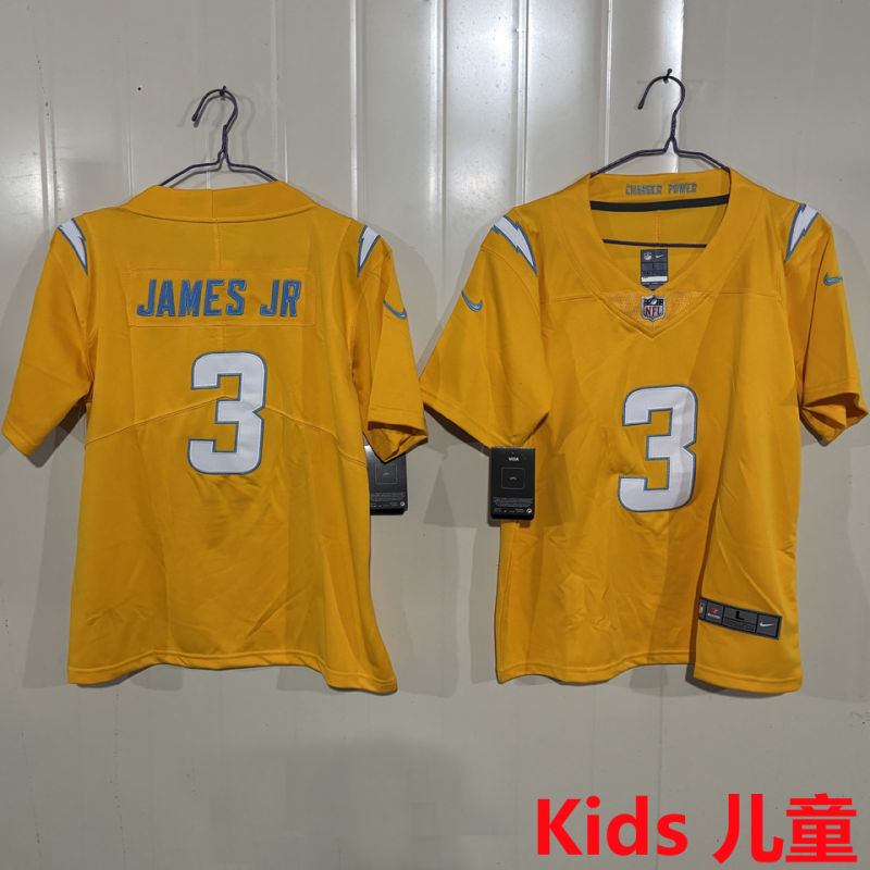 JAMES JR 3 Los Angeles Chargers Kids NFL Jersey