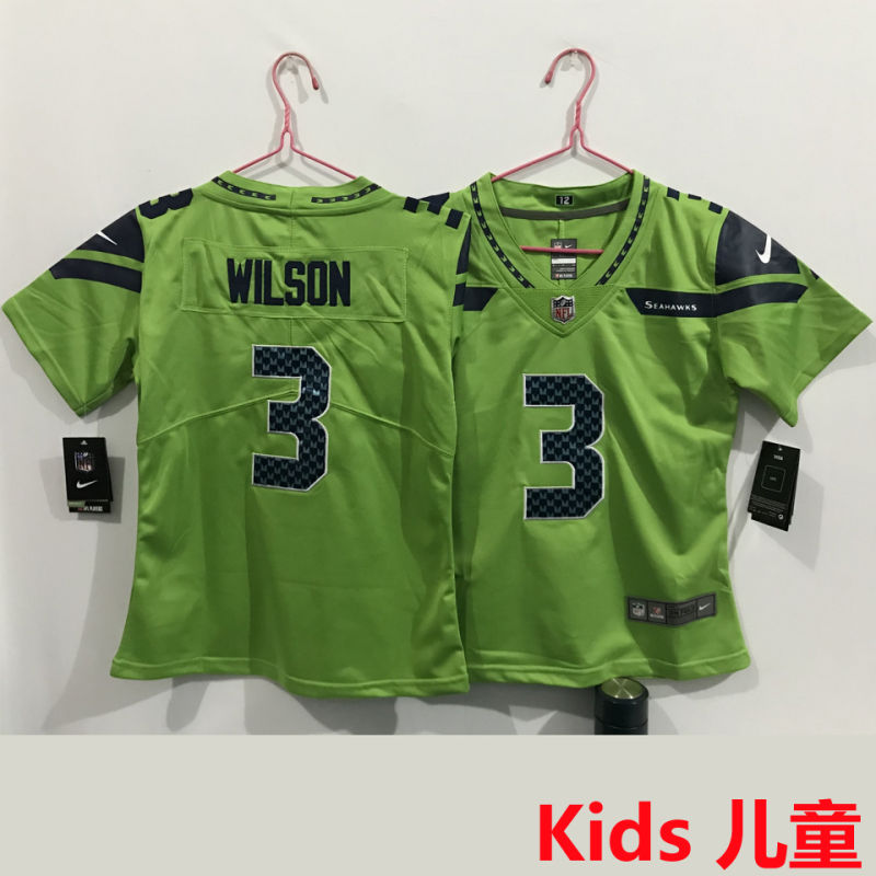WILSON #3 Seattle Seahawks Kids NFL Jersey