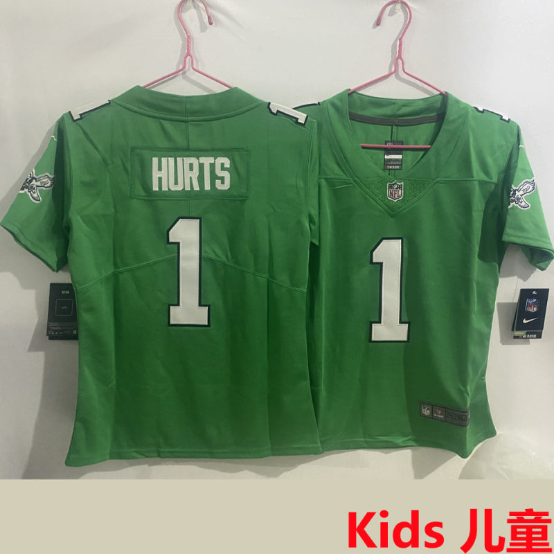 HURTS #1 Philadelphia Eagles Kids NFL Jersey