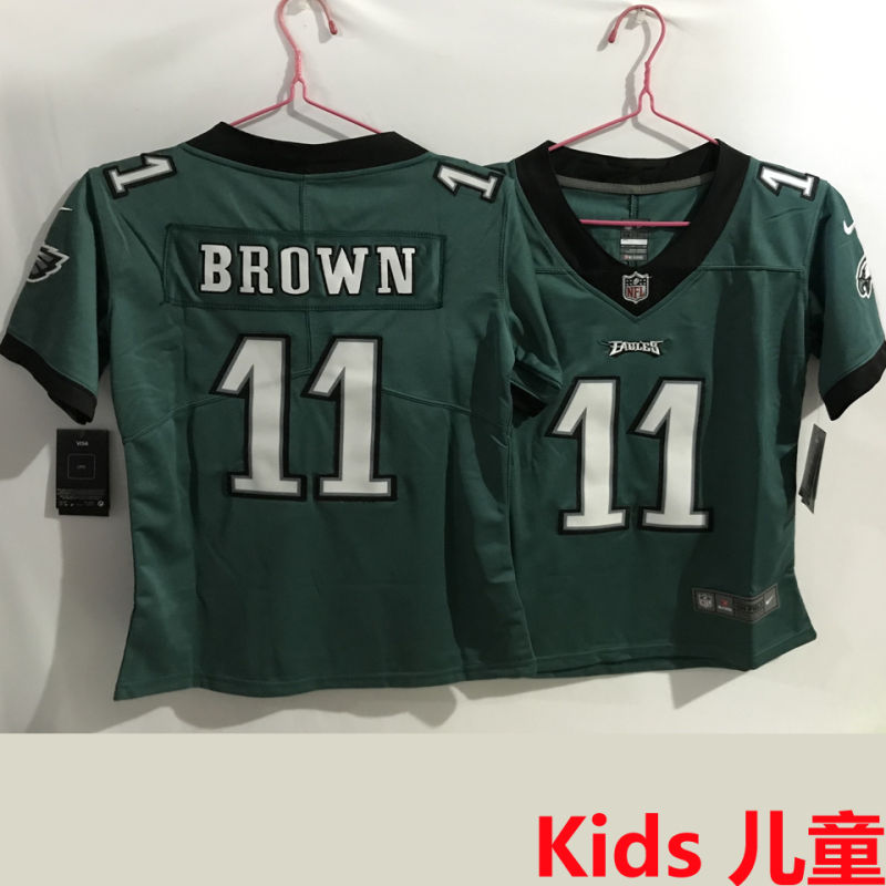 BROWN #11 Philadelphia Eagles Kids NFL Jersey