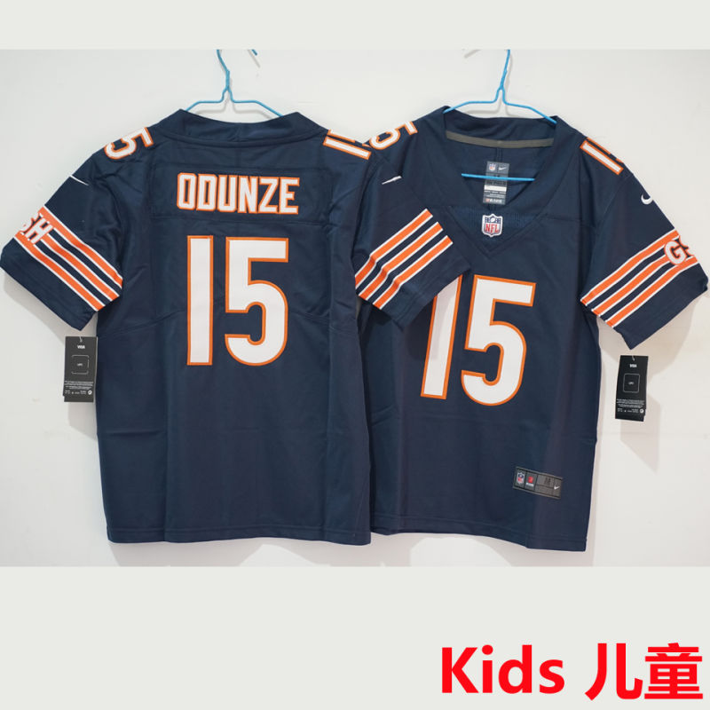 ODUNZE #15 Chicago Bears Kids NFL Jersey