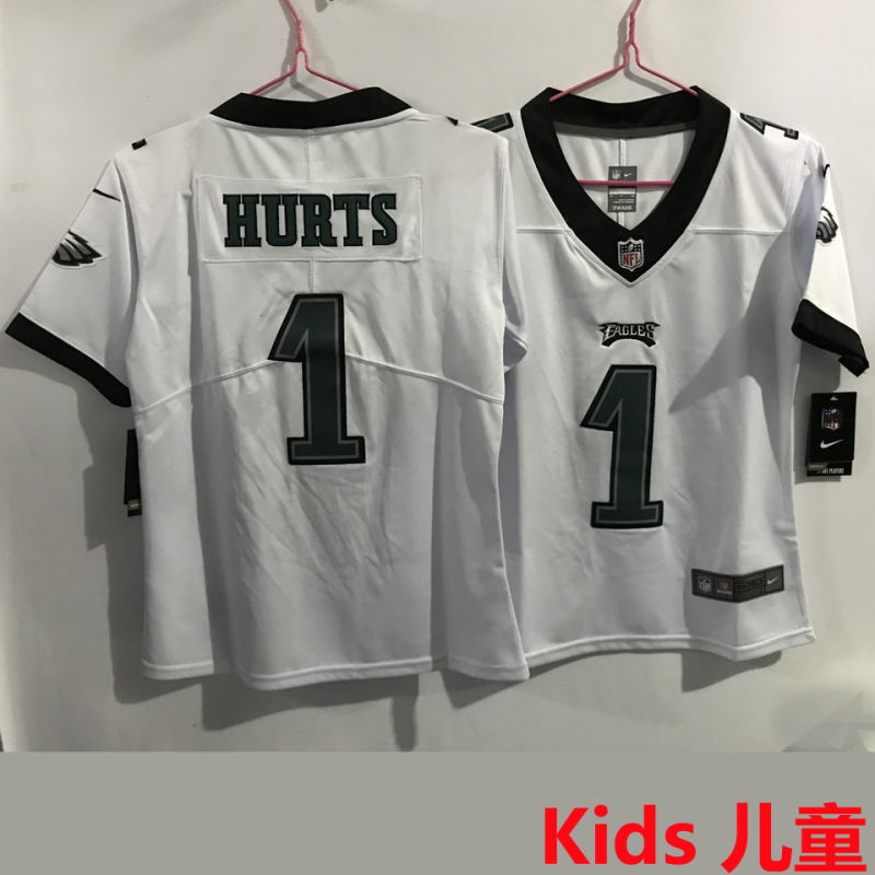 HURTS #1 Philadelphia Eagles Kids NFL Jersey