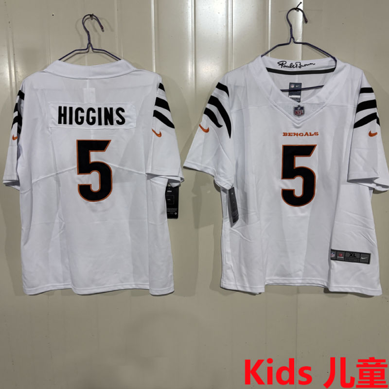 HIGGINS #5 Cincinnati Bengals Kids NFL Jersey
