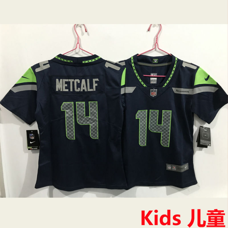 METCALF #14 Seattle Seahawks Kids NFL Jersey
