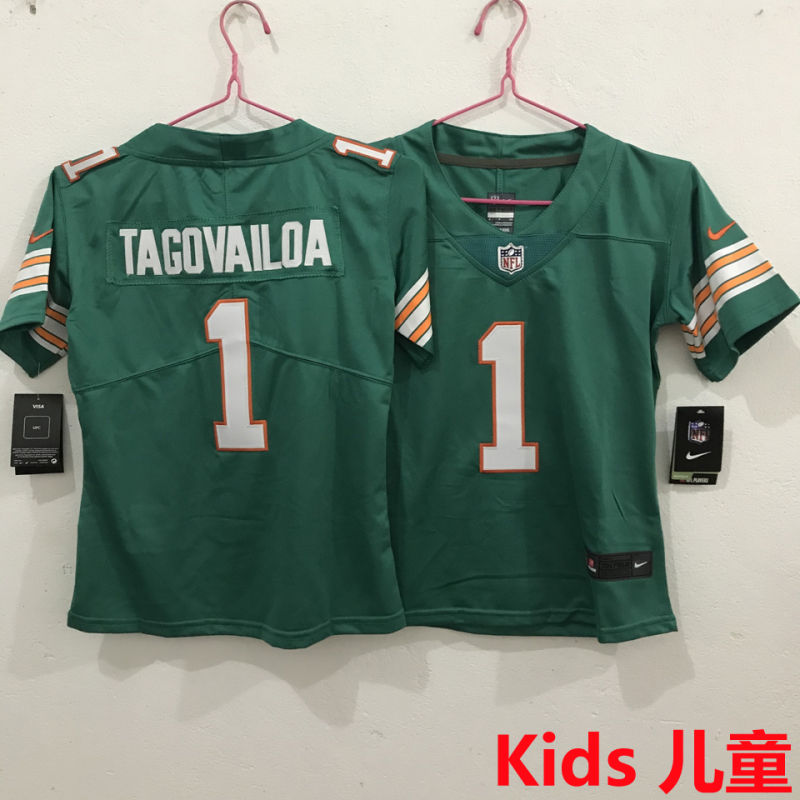 TAGOVAILOA #1 Miami Dolphins Kids NFL Jersey