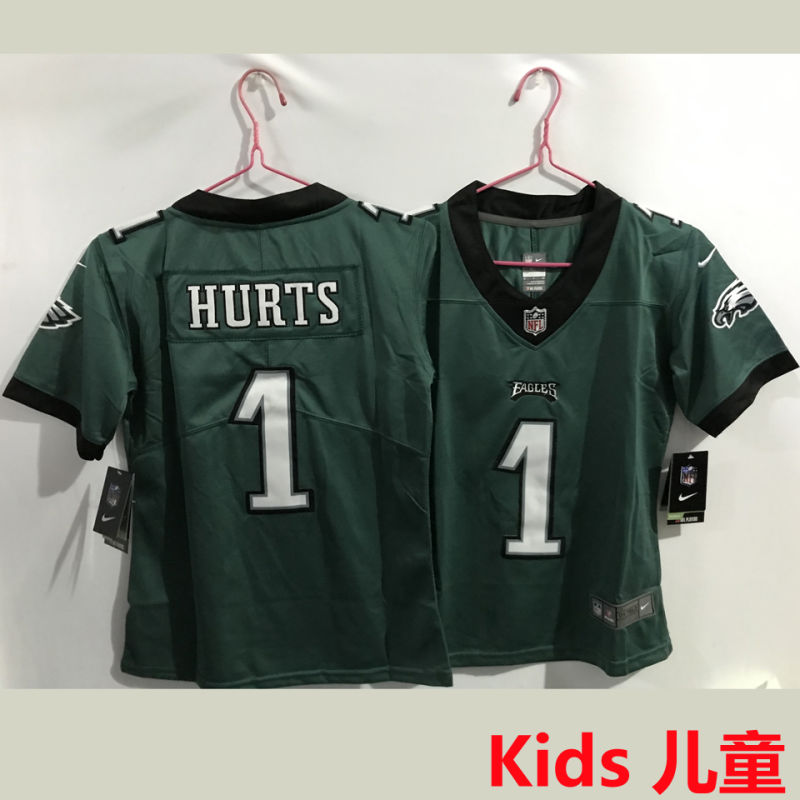 HURTS #1 Philadelphia Eagles Kids NFL Jersey