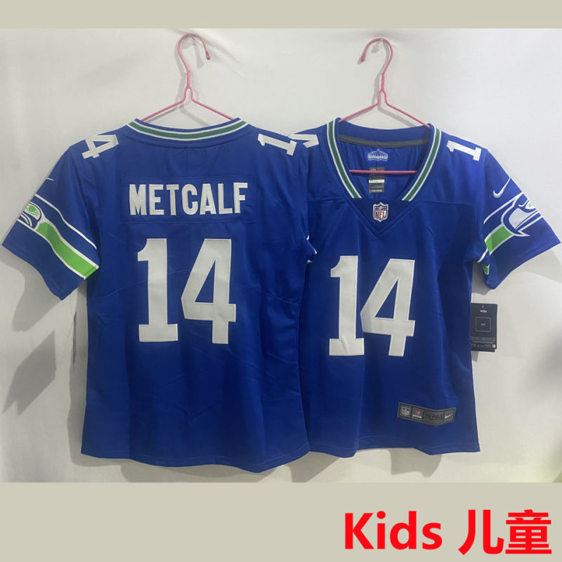 METCALF #14 Seattle Seahawks Kids NFL Jersey